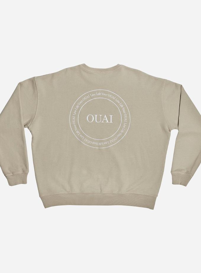 Live Life Your OUAI Embroidered Crewneck Best Price